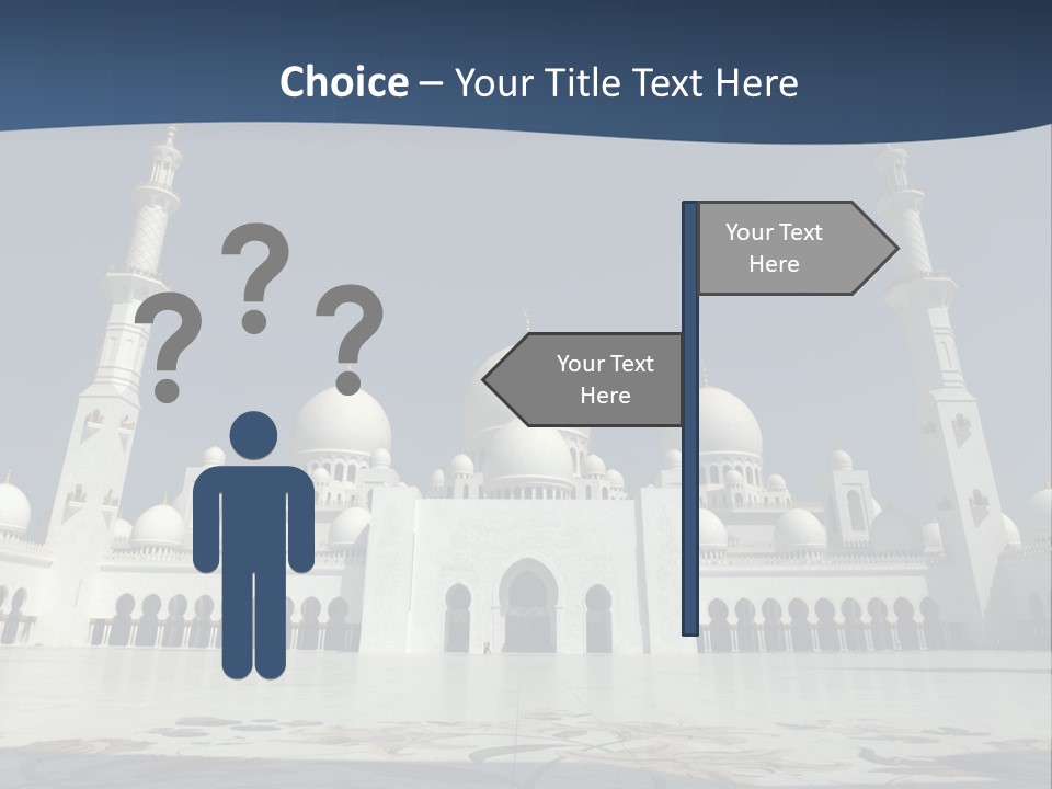 Emirates Marble Minaret PowerPoint Template