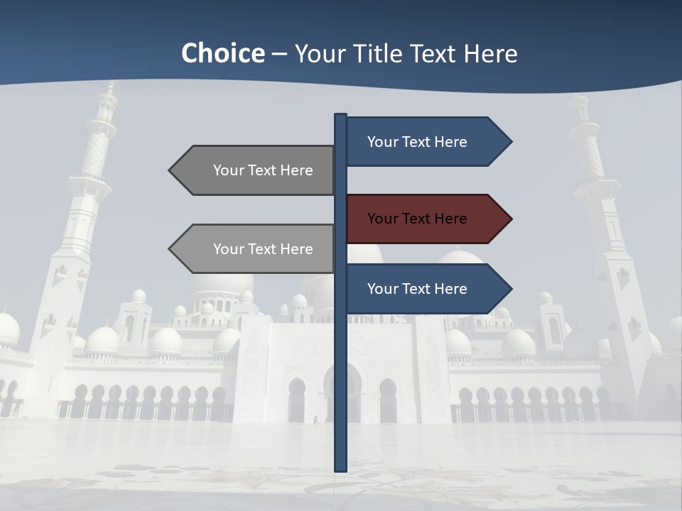 Emirates Marble Minaret PowerPoint Template
