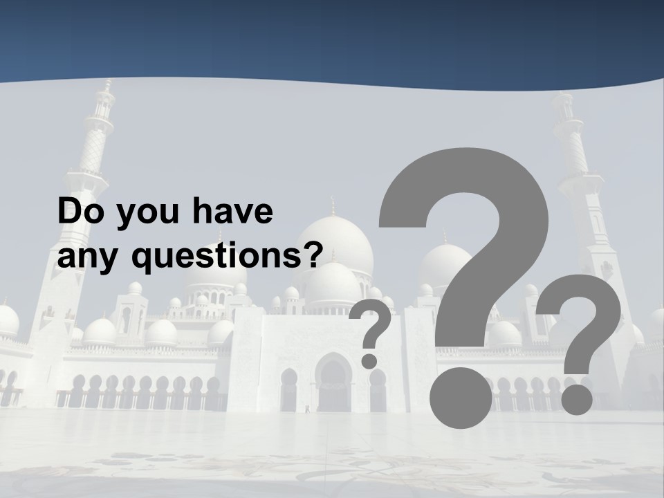 Emirates Marble Minaret PowerPoint Template