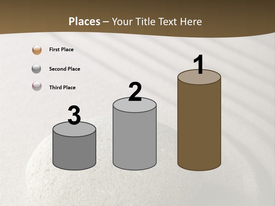 Zen Roadsign Sandstone PowerPoint Template