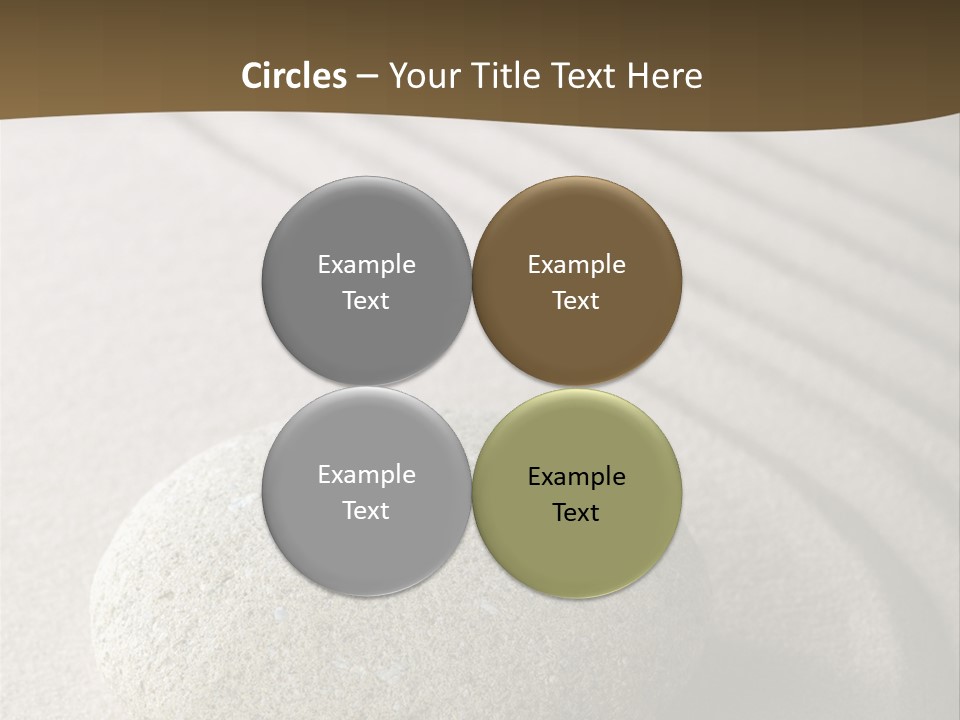 Zen Roadsign Sandstone PowerPoint Template