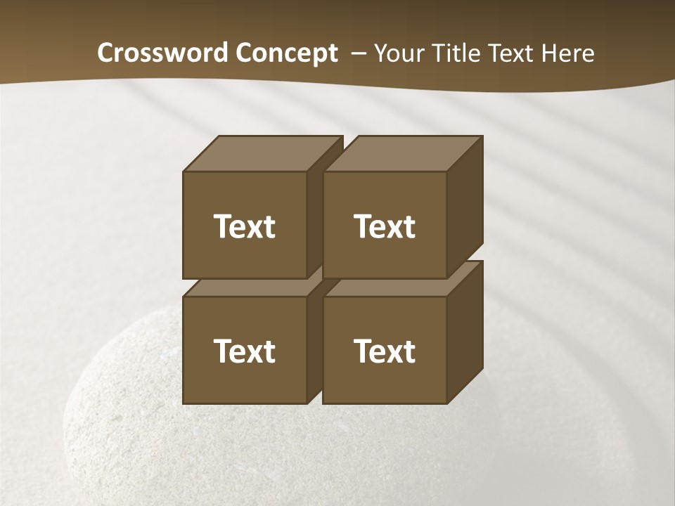 Zen Roadsign Sandstone PowerPoint Template