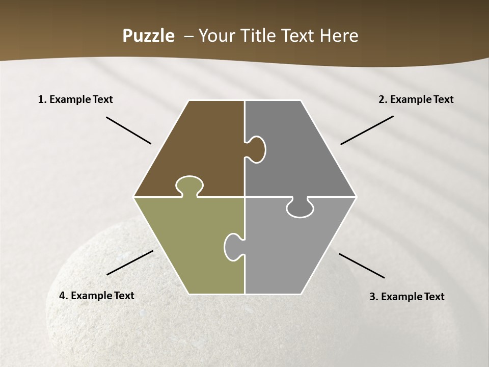 Zen Roadsign Sandstone PowerPoint Template