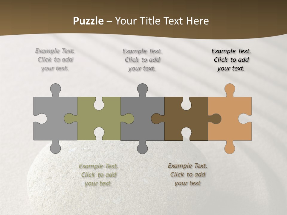 Zen Roadsign Sandstone PowerPoint Template