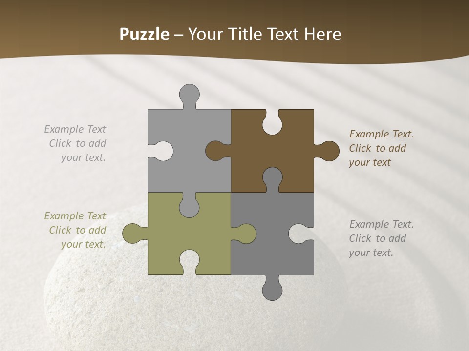 Zen Roadsign Sandstone PowerPoint Template