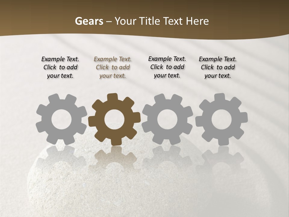 Zen Roadsign Sandstone PowerPoint Template