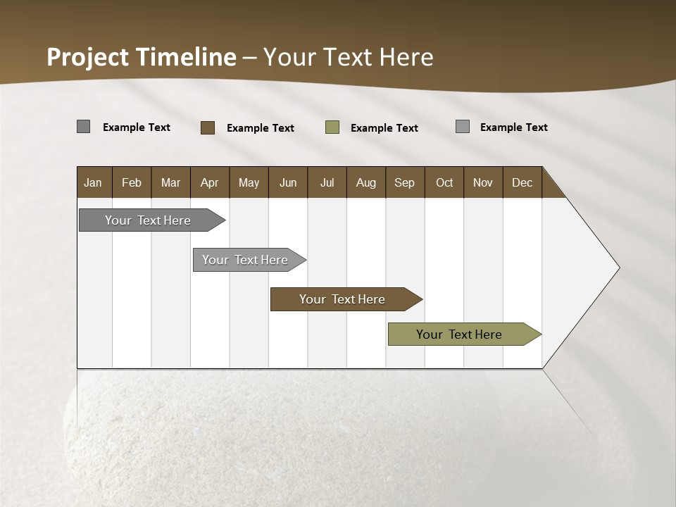 Zen Roadsign Sandstone PowerPoint Template