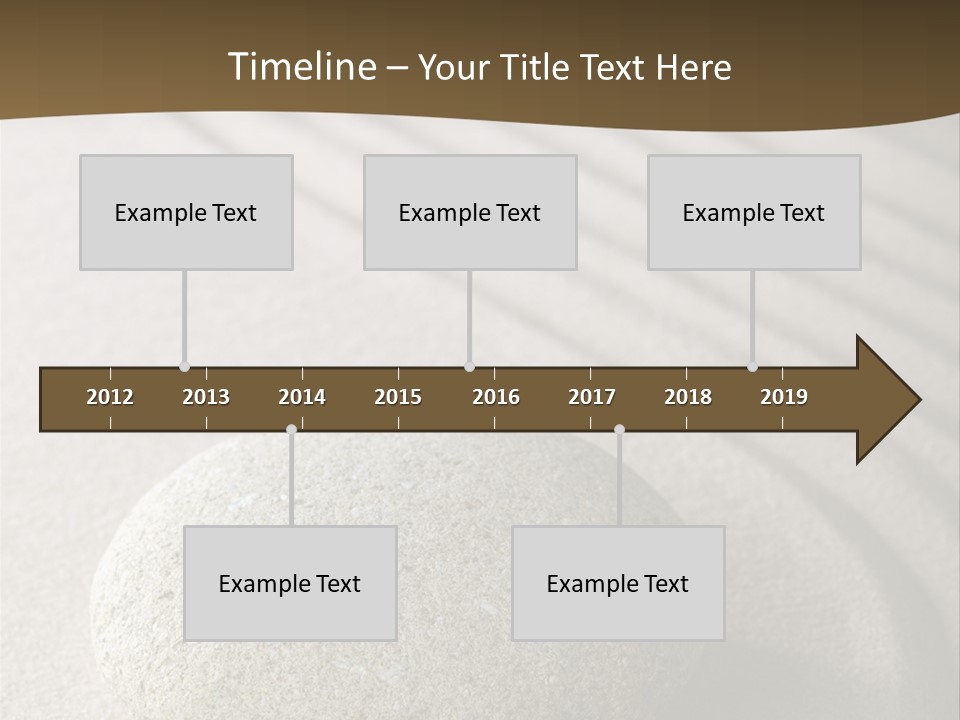 Zen Roadsign Sandstone PowerPoint Template