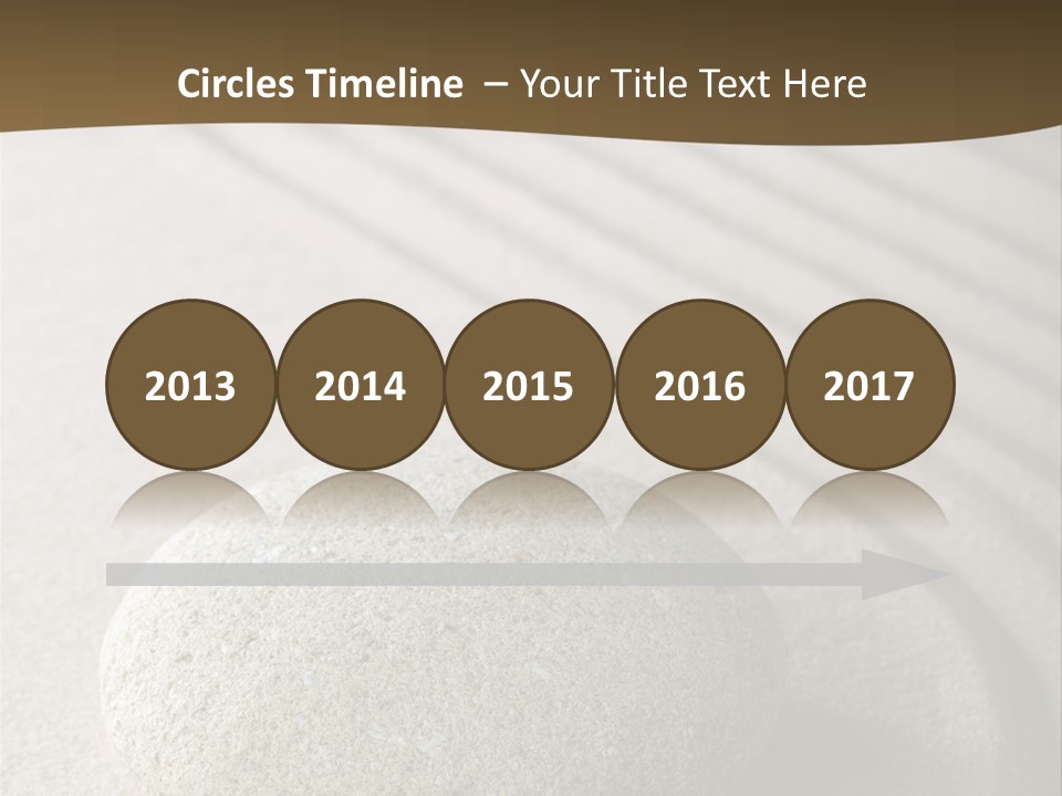 Zen Roadsign Sandstone PowerPoint Template