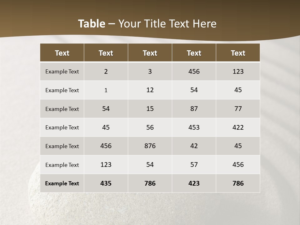 Zen Roadsign Sandstone PowerPoint Template
