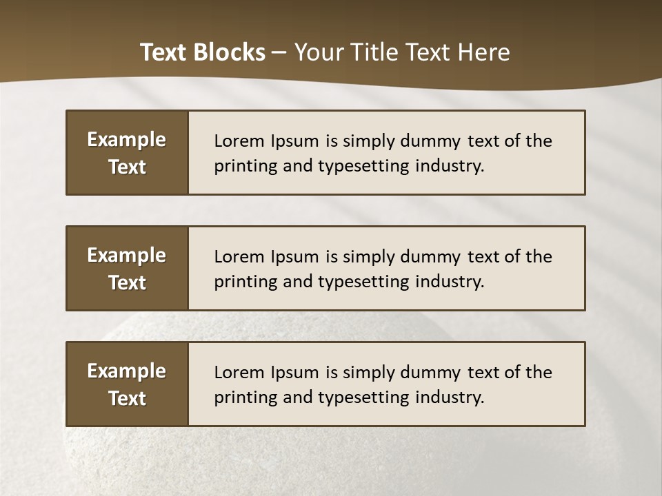 Zen Roadsign Sandstone PowerPoint Template