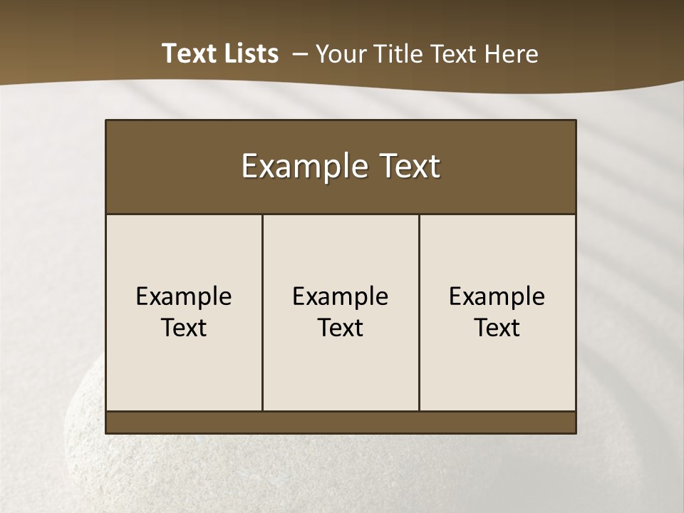 Zen Roadsign Sandstone PowerPoint Template