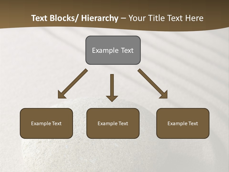 Zen Roadsign Sandstone PowerPoint Template