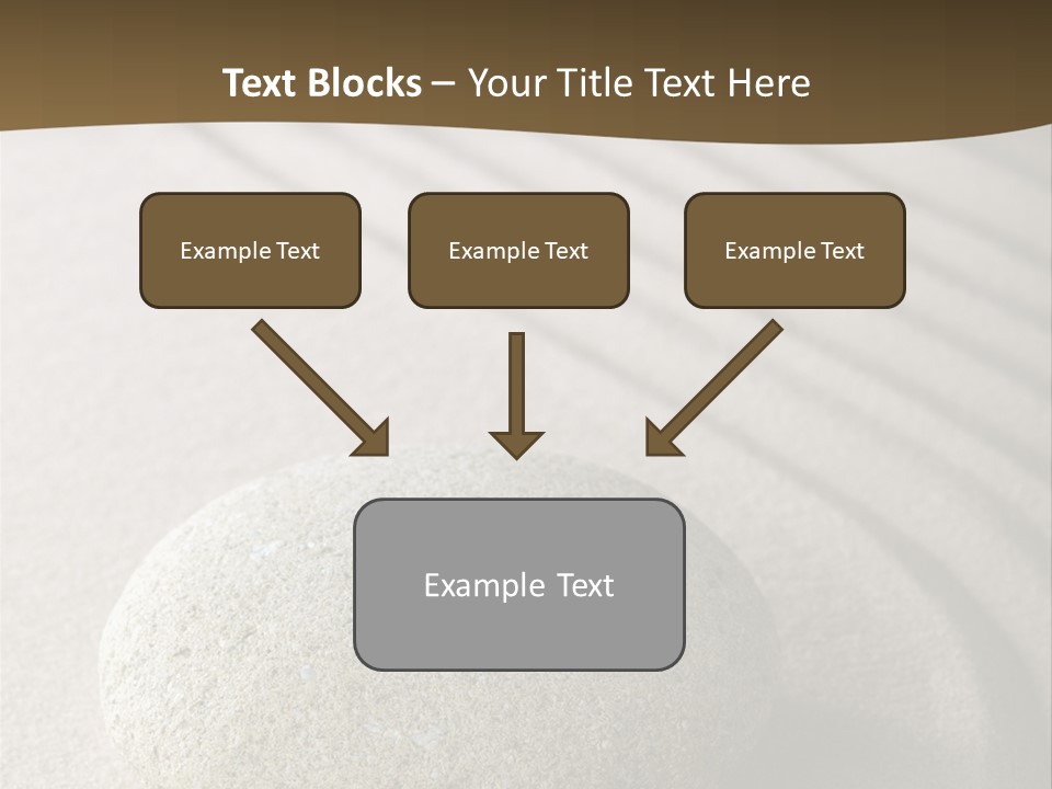 Zen Roadsign Sandstone PowerPoint Template