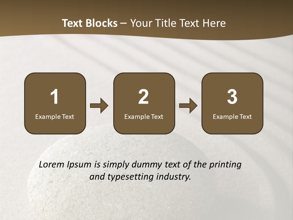 Zen Roadsign Sandstone PowerPoint Template
