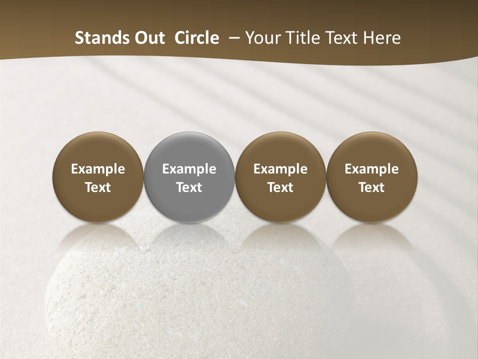Zen Roadsign Sandstone PowerPoint Template