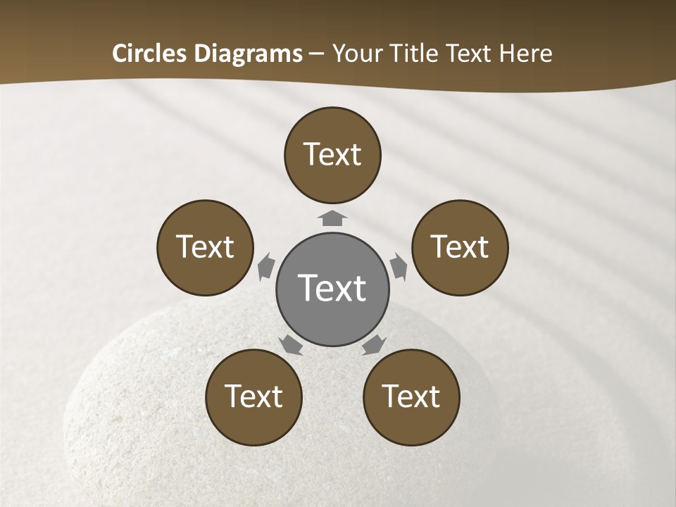 Zen Roadsign Sandstone PowerPoint Template