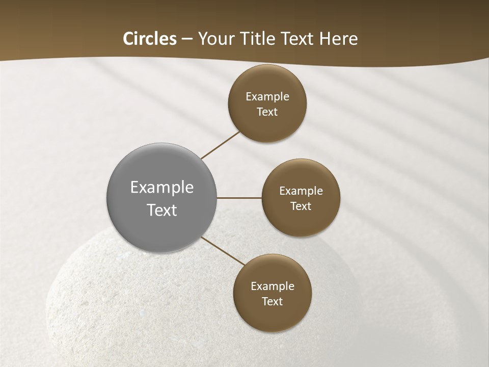 Zen Roadsign Sandstone PowerPoint Template