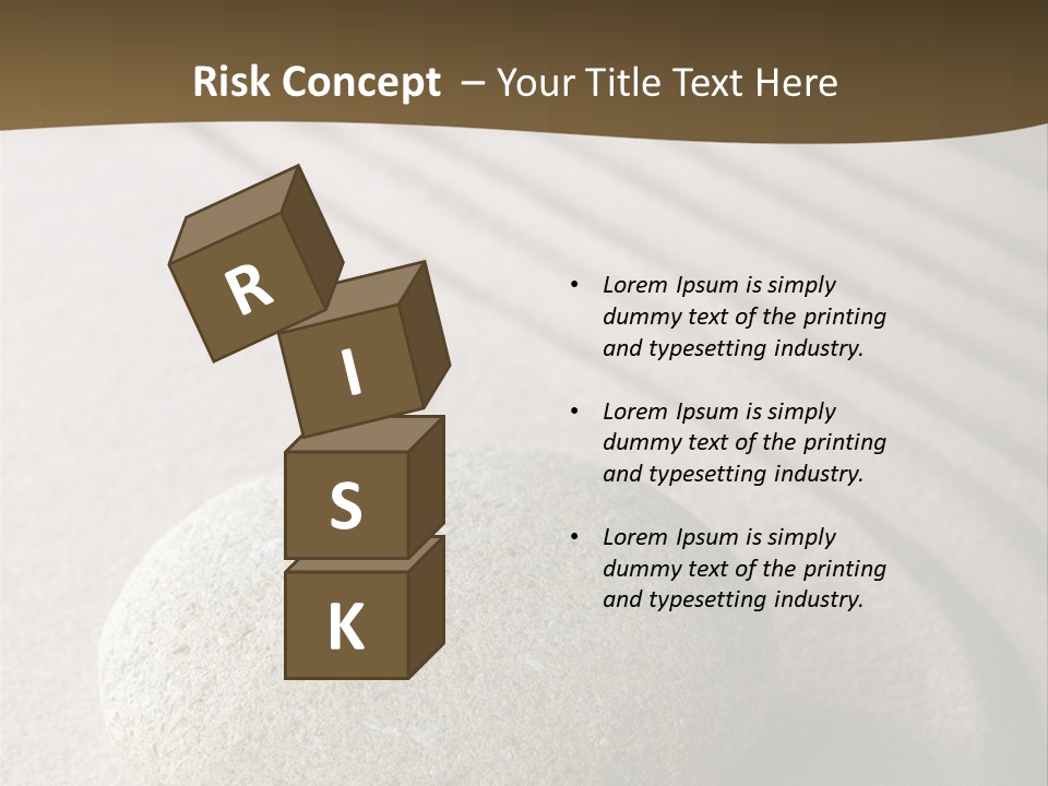 Zen Roadsign Sandstone PowerPoint Template