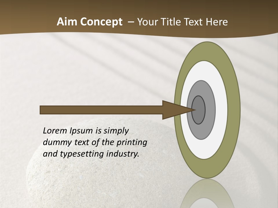 Zen Roadsign Sandstone PowerPoint Template