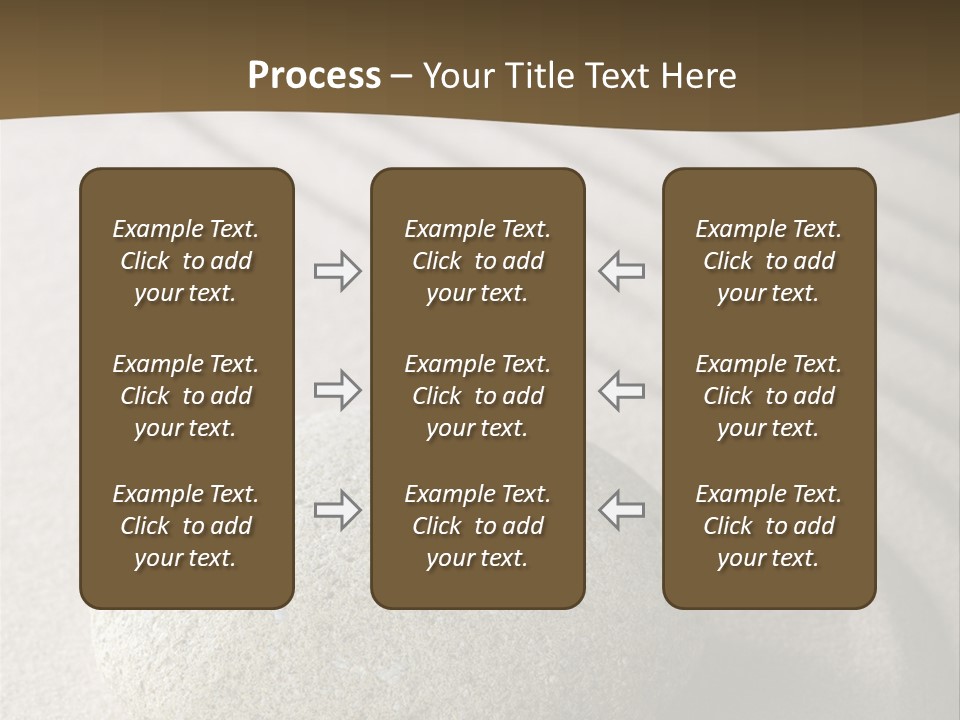 Zen Roadsign Sandstone PowerPoint Template