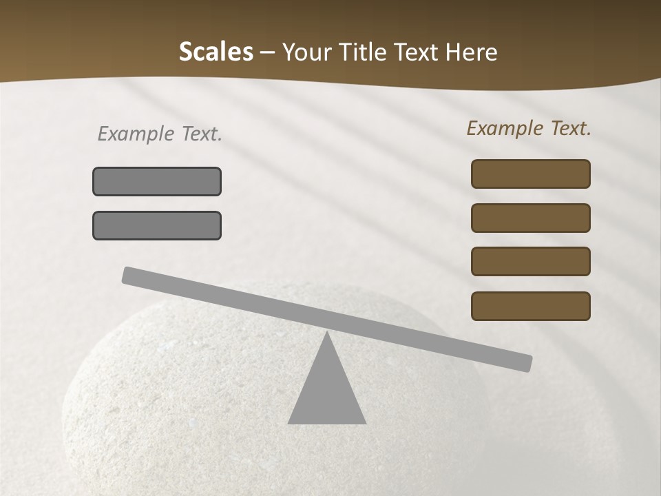 Zen Roadsign Sandstone PowerPoint Template