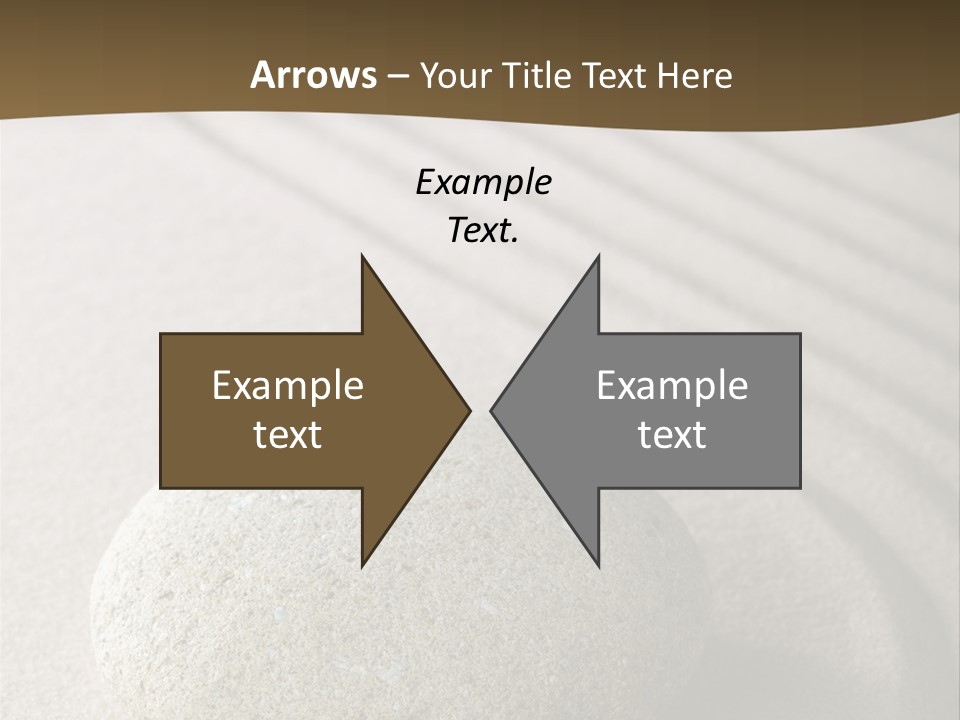 Zen Roadsign Sandstone PowerPoint Template