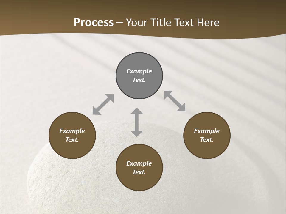 Zen Roadsign Sandstone PowerPoint Template