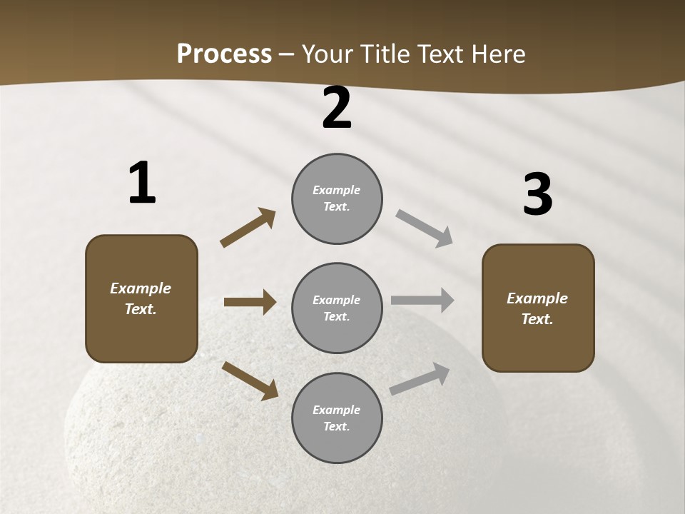 Zen Roadsign Sandstone PowerPoint Template