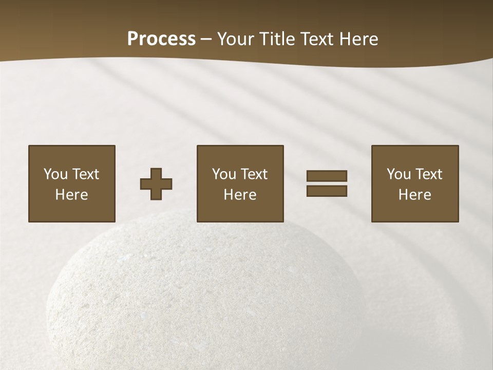 Zen Roadsign Sandstone PowerPoint Template