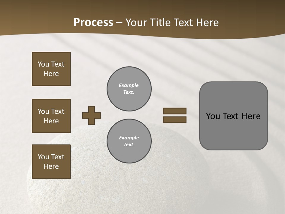 Zen Roadsign Sandstone PowerPoint Template