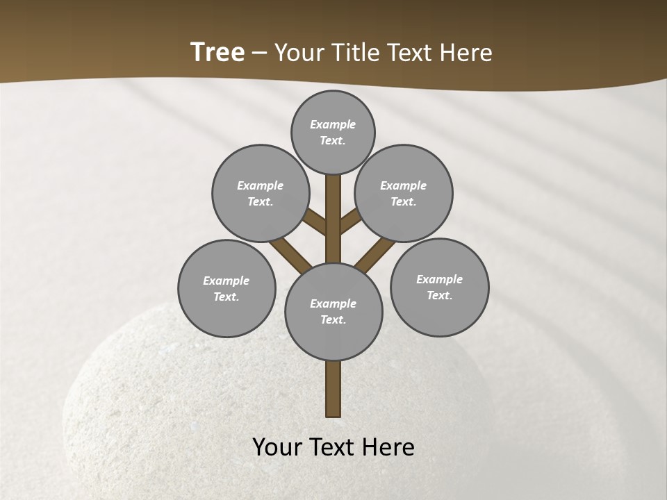 Zen Roadsign Sandstone PowerPoint Template