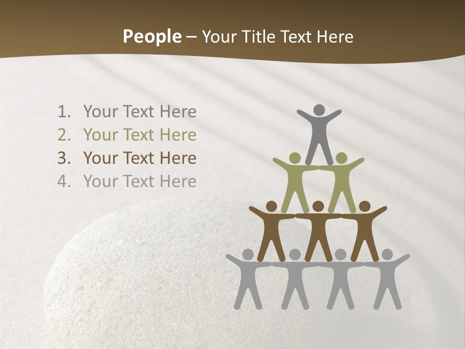 Zen Roadsign Sandstone PowerPoint Template