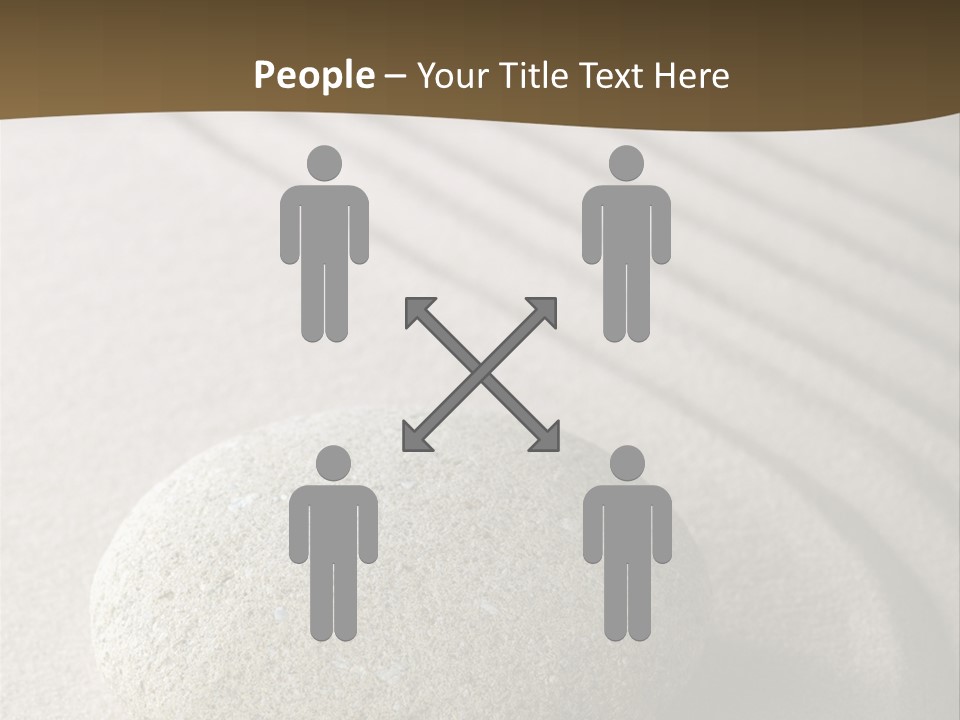 Zen Roadsign Sandstone PowerPoint Template