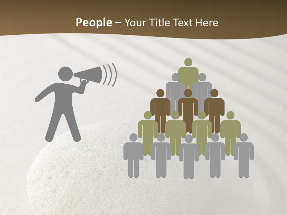 Zen Roadsign Sandstone PowerPoint Template