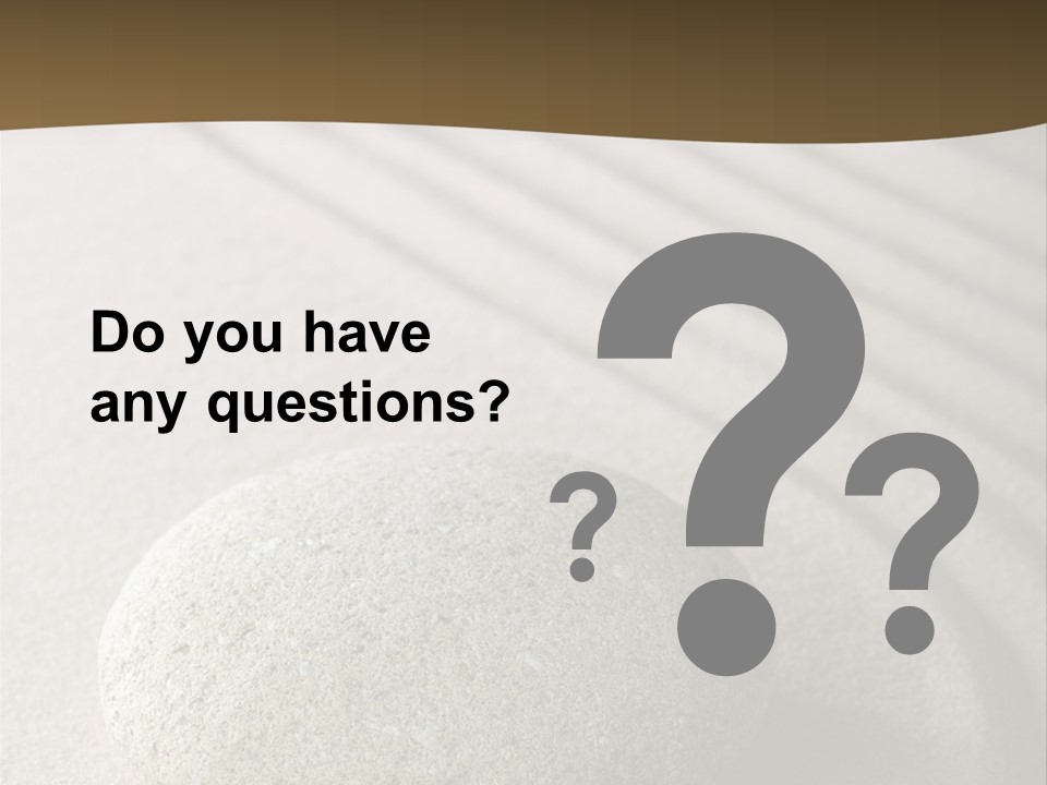 Zen Roadsign Sandstone PowerPoint Template