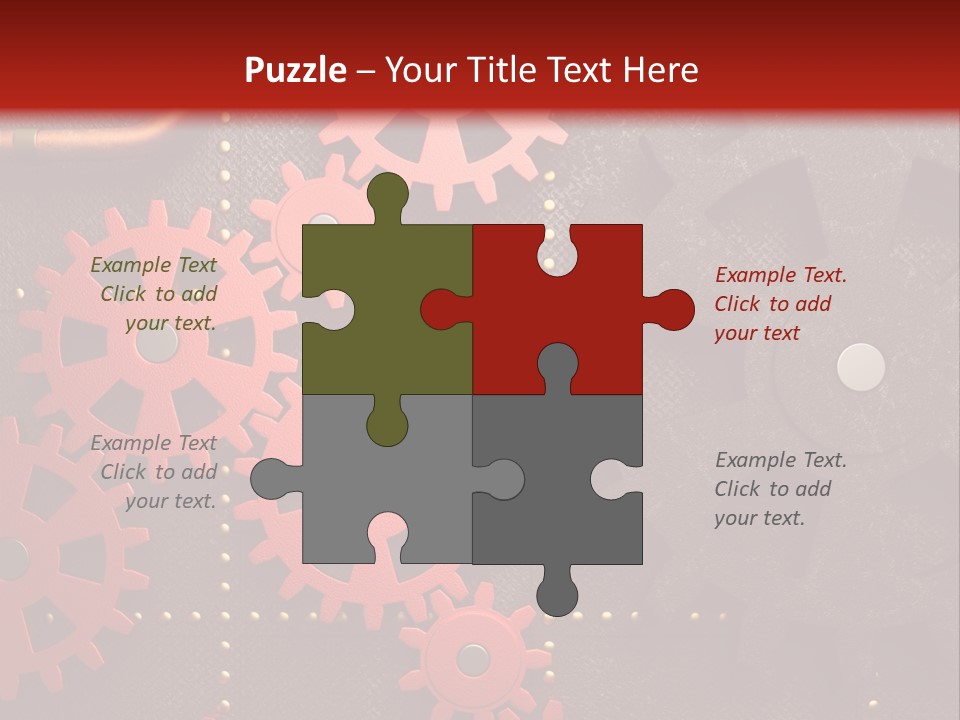 Gear Engine Technical PowerPoint Template