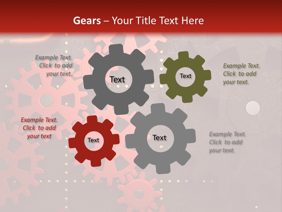 Gear Engine Technical PowerPoint Template