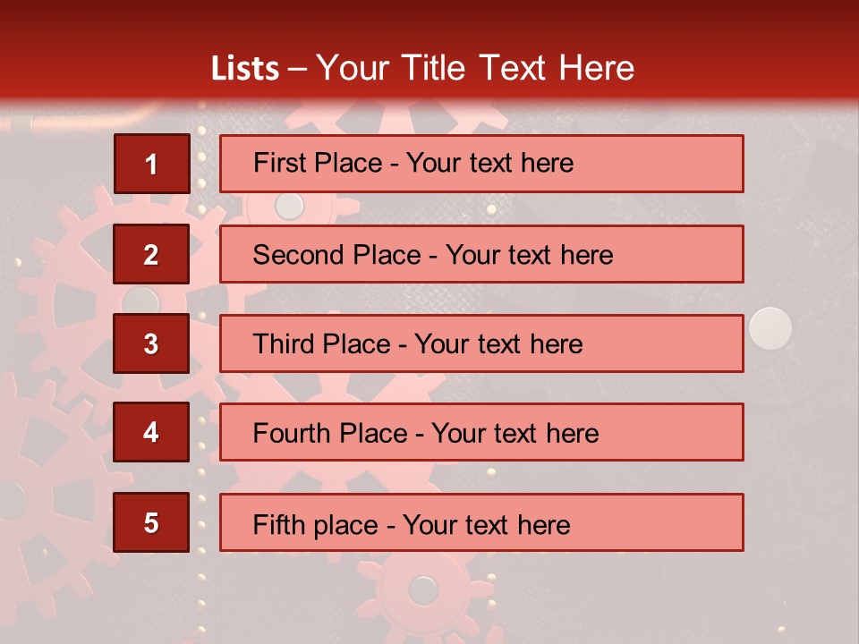 Gear Engine Technical PowerPoint Template