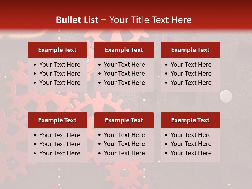 Gear Engine Technical PowerPoint Template