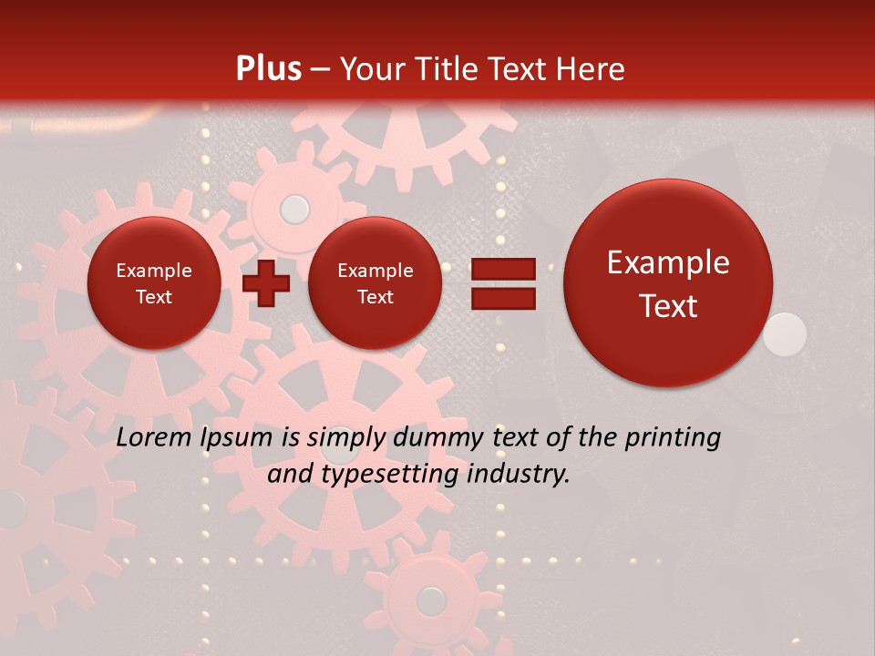 Gear Engine Technical PowerPoint Template