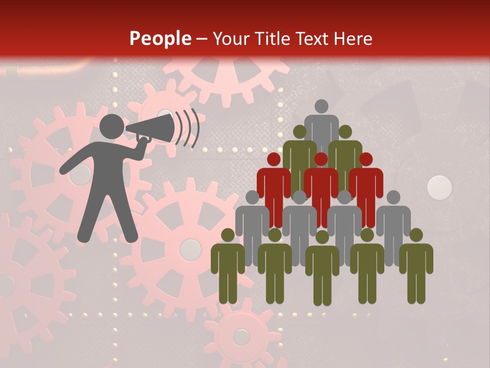 Gear Engine Technical PowerPoint Template