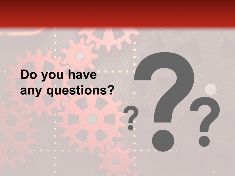 Gear Engine Technical PowerPoint Template