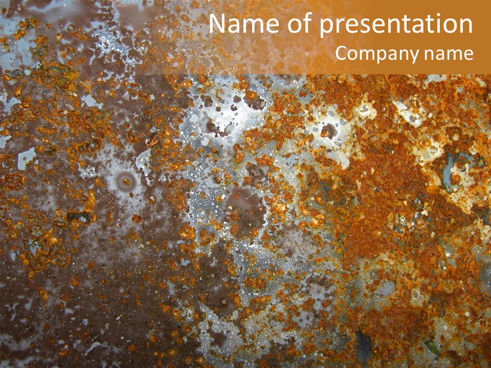 Rough Rust Corrosion PowerPoint Template