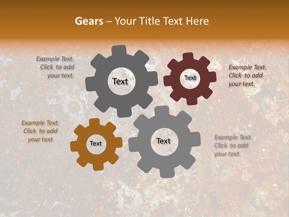 Rough Rust Corrosion PowerPoint Template