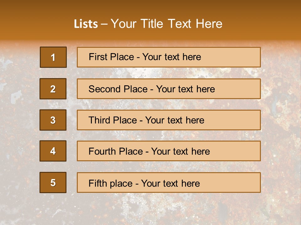Rough Rust Corrosion PowerPoint Template