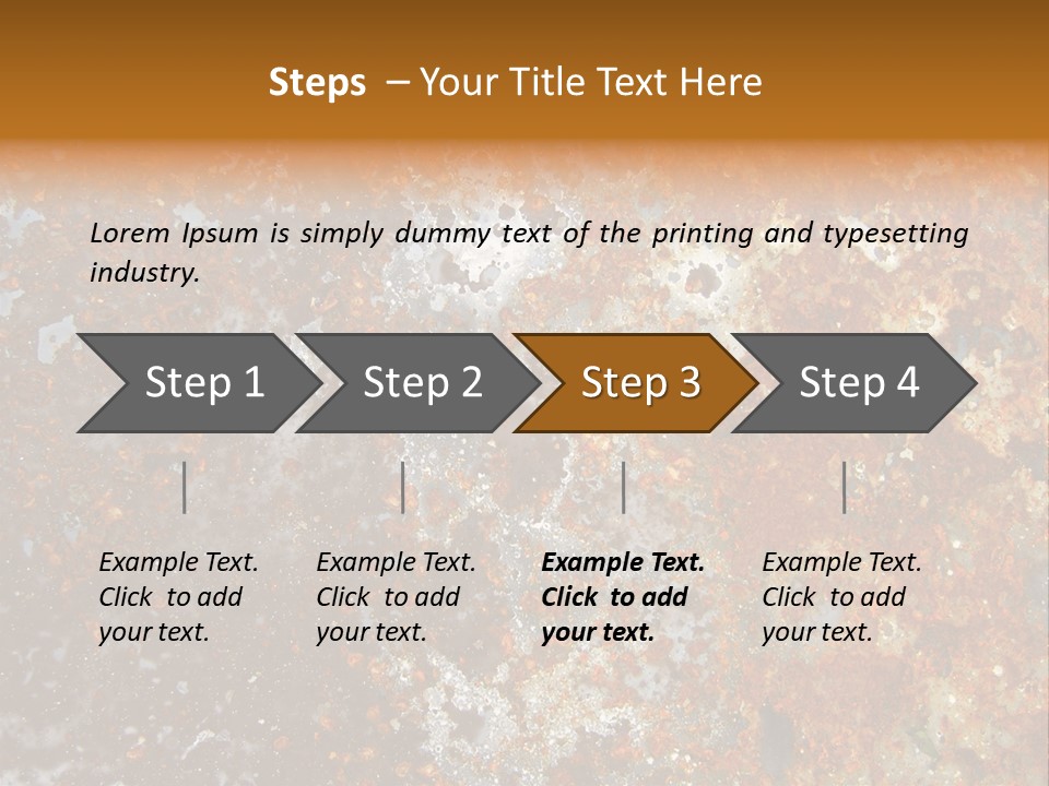 Rough Rust Corrosion PowerPoint Template