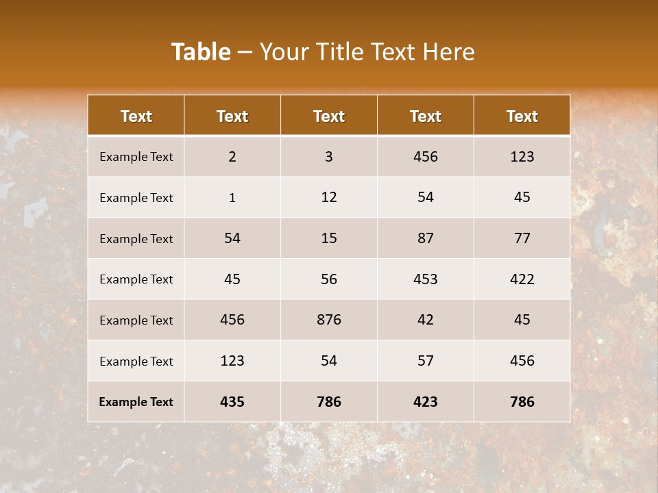 Rough Rust Corrosion PowerPoint Template