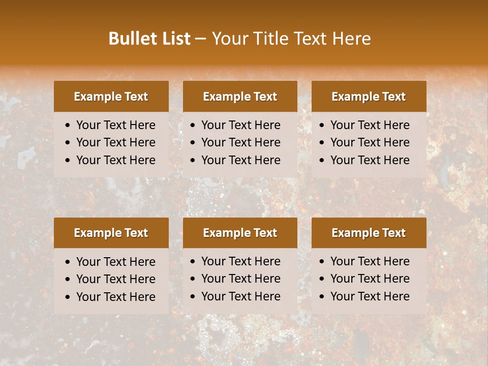 Rough Rust Corrosion PowerPoint Template