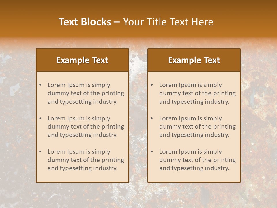 Rough Rust Corrosion PowerPoint Template